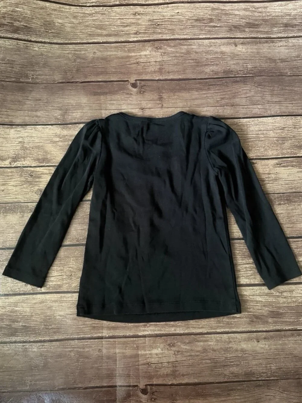 Girl’s Gymboree Black Long Sleeve Shirt Size 4 Glamorous Ballerina